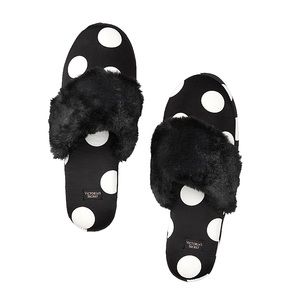 Victoria's Secret Signature Satin Slippers